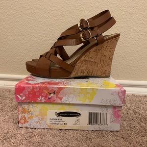 Chinese Laundry Double Buckle Wedges